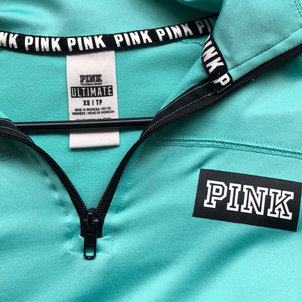 Pink Quarter Zip Ultimate Pullover - image 2